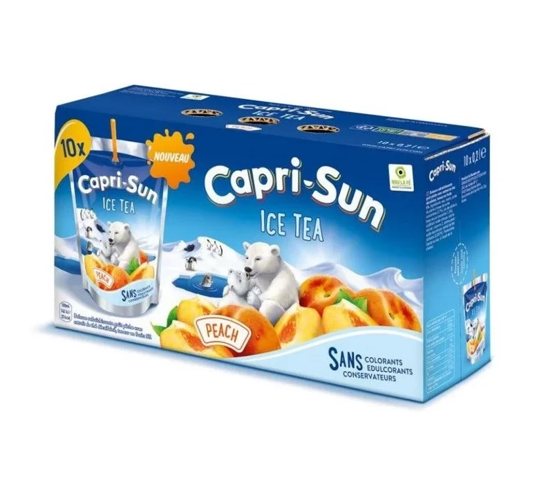 Чай холодний Персик Capri-Sun Peach 200 мл (10 шт./1упак) Німеччина