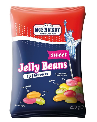 Желейні боби (цукерки) Mcennedy Jelly Beans 15вкусов 250г Німеччина