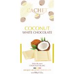 Шоколад білий з кокосом Cachet  White Chocolate Coconut Бельгія 100 г