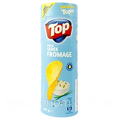 Чипси без додаткових підсилювачів смаку TOP Smak Serek Fromage 100 г Польща