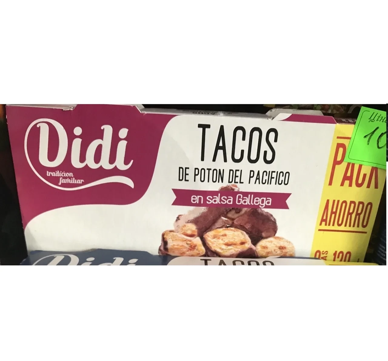 Восьминіг у галлісійському соусі Tacos a la gallega Didi 2x120г Іспанія