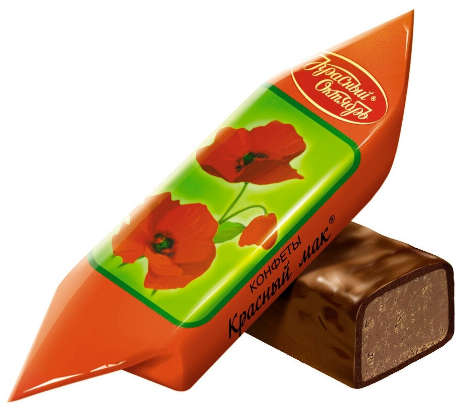 Шоколадні цукерки Червоний мак 500 г
