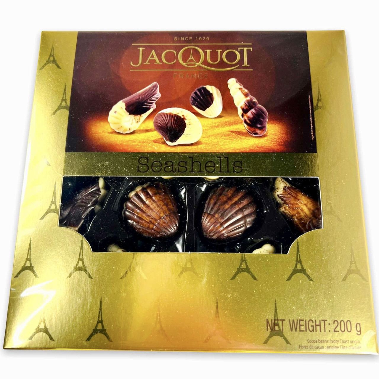 Цукерки Праліне "Морські мушлі" Jacture Seashells 200 г Франція