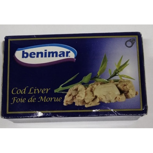 Печінка тріски копчена Benimar Higado de bacalao ahumado 100г Іспанія
