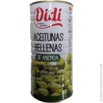 Оливки зелені фаршировані анчоусом DiDi Aceitunas Rellenas de Anchoa 1450г / 600 г Іспанія