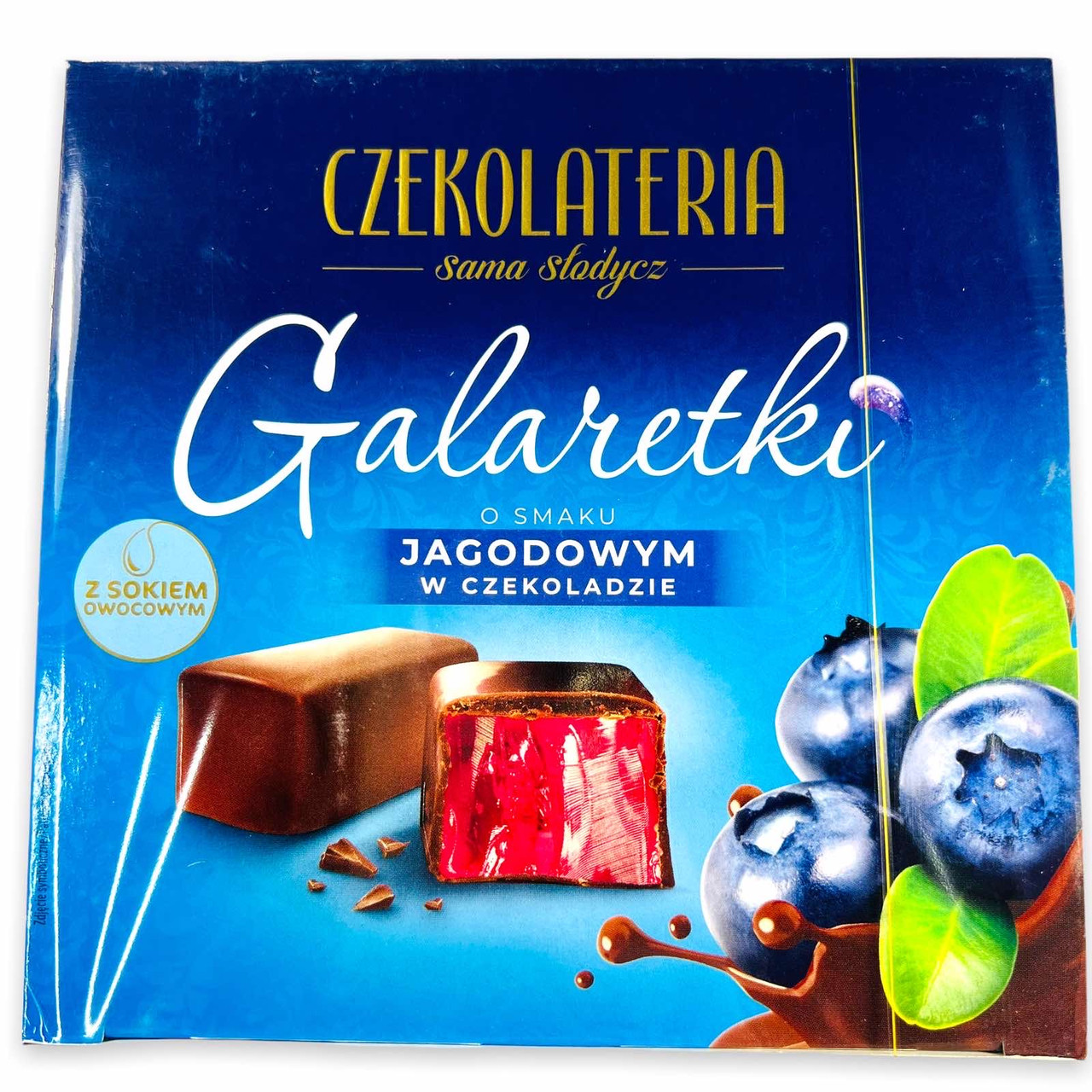 Цукерки Galaretki Czekolateria зі смаком чорниці 460 г Польща