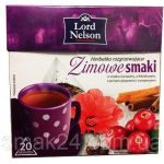 Чай зі смаком журавлини з гібіскусом, кориці, чорний перець Lord Nelson Zimowe smaki 20пакет. Польща