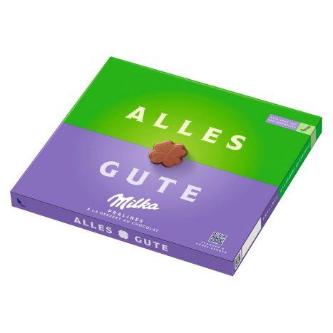 Шоколадні цукерки Праліне з кремом "Всього Хорошого" Milka Alles Gute Pralines 110 г Швейцарія