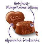 Шоколадні цукерки Праліне з горіховим кремом Milka Pralines Haselnusscreme 110 г Швейцарія