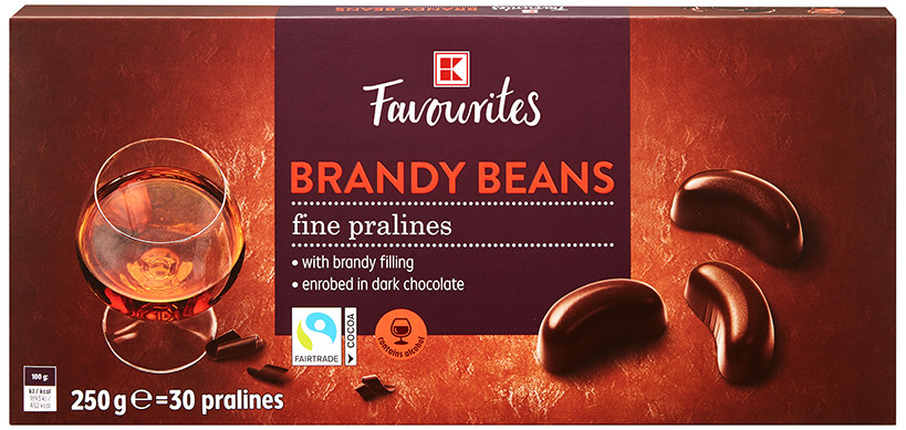 Шоколадні цукерки з бренді Обране Brandy Beans Німеччина 250г