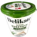 Крем-сир сирний БЕЗ КОНСЕРВАНТОВ із зеленню (сирне намащення) Delikate serek Польща 150 г