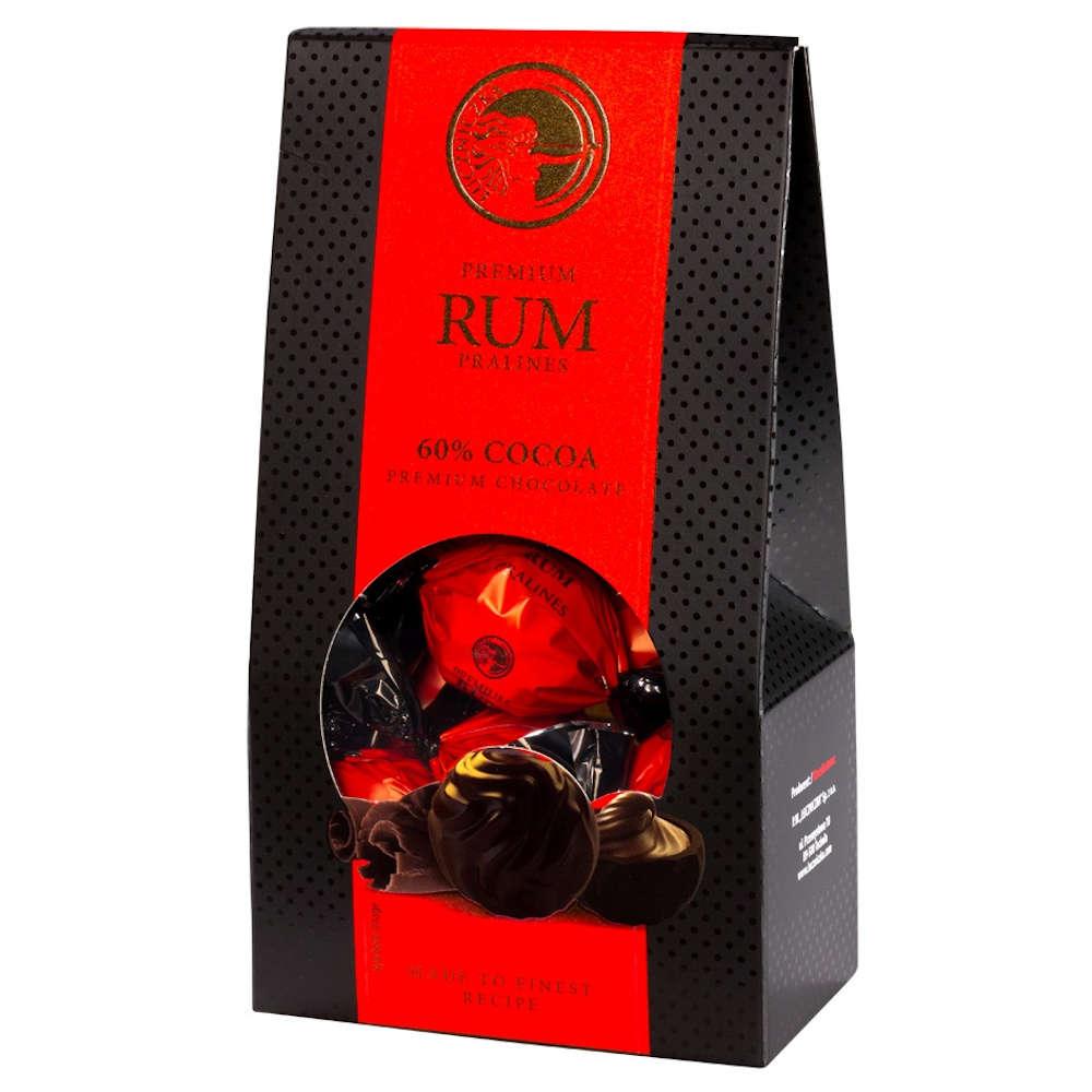 Цукерки шоколадні Преміумкласу з Ромовою начинкою Luczniczka Premium RUM 120 г Польща