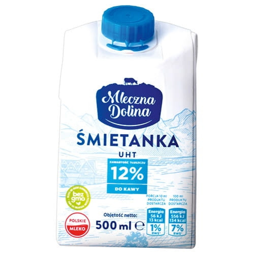 Вершки (Десертний крем) 12% Mleczna Dolina smietanka 500 мл Польща