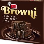 Шоколадно-горіховий торт Брауні, ETI BROWNI Czekolate&Hazelnut 200 г