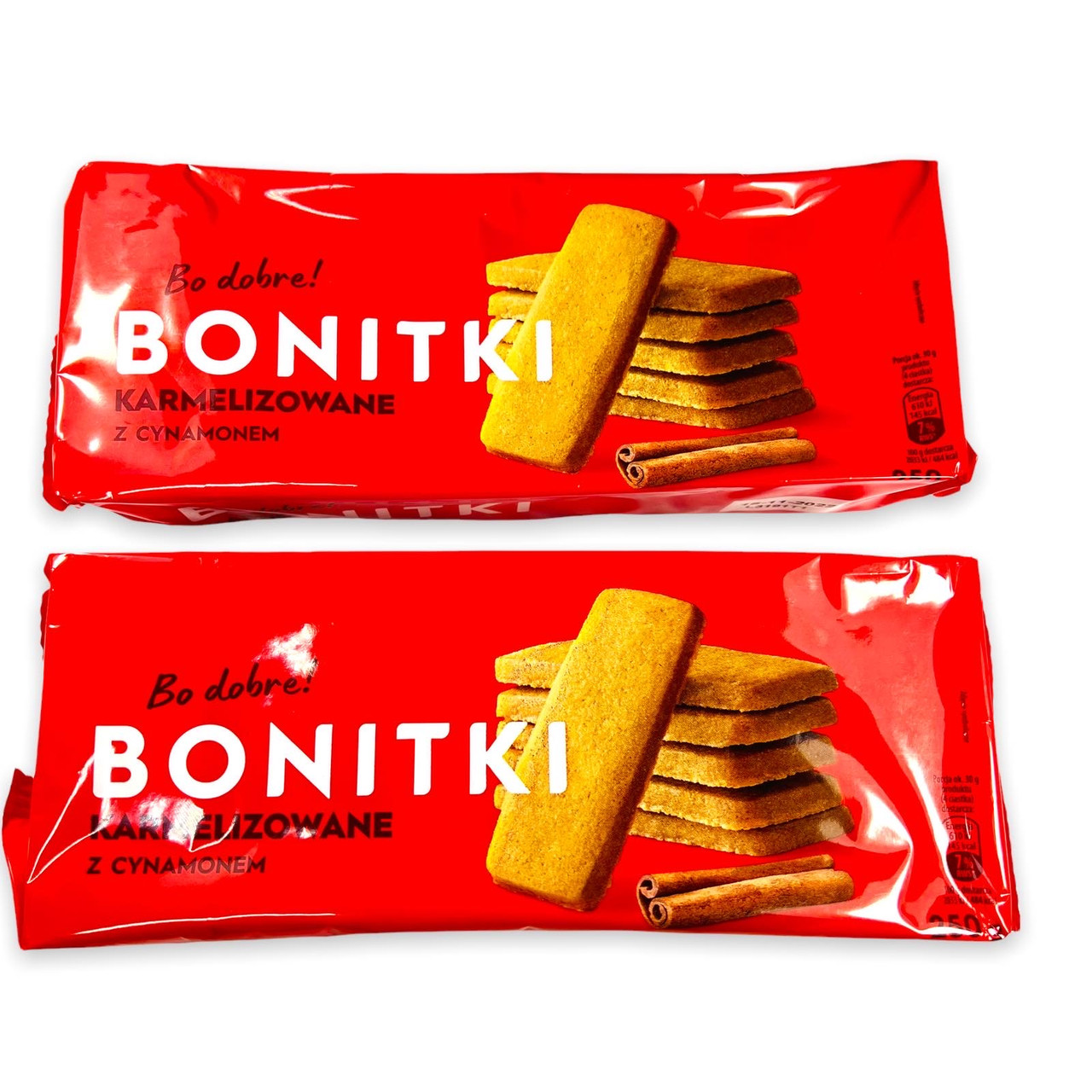 Карамелізоване печиво з корицею Bonitki karmelizowane z cynamonem 250г Польща