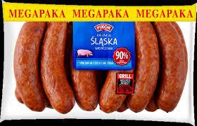 Колбаски свиные Pikok Kiełbasa śląska 1 кг. Польща