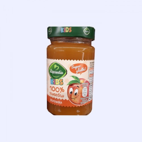 Джем Персиковий 100% owoctow Rapsodia KIDS Brzoskwinia Польща 250 г