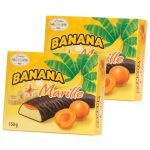 Цукерки шоколадні Banana Marille (Бананове суфле з абрикосом) Hauswirth Австрія 150 г