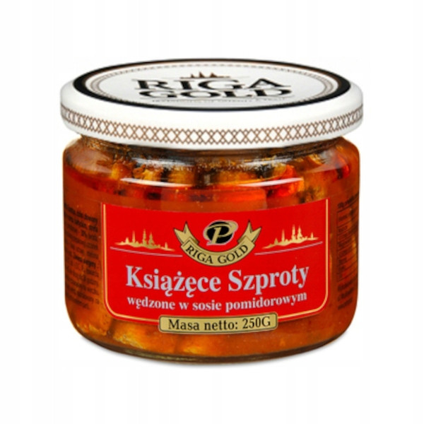 Шпроти смажені в томатному соусі Riga Gold Ksiazece Szproty 280г Латвія