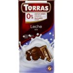Шоколад без цукру та глютену Молочний Torras Leche 75 г Іспанія