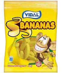 Желейні жувальні цукерки БЕЗ ГЛЮТЕНА Vidal Bananas 90 г