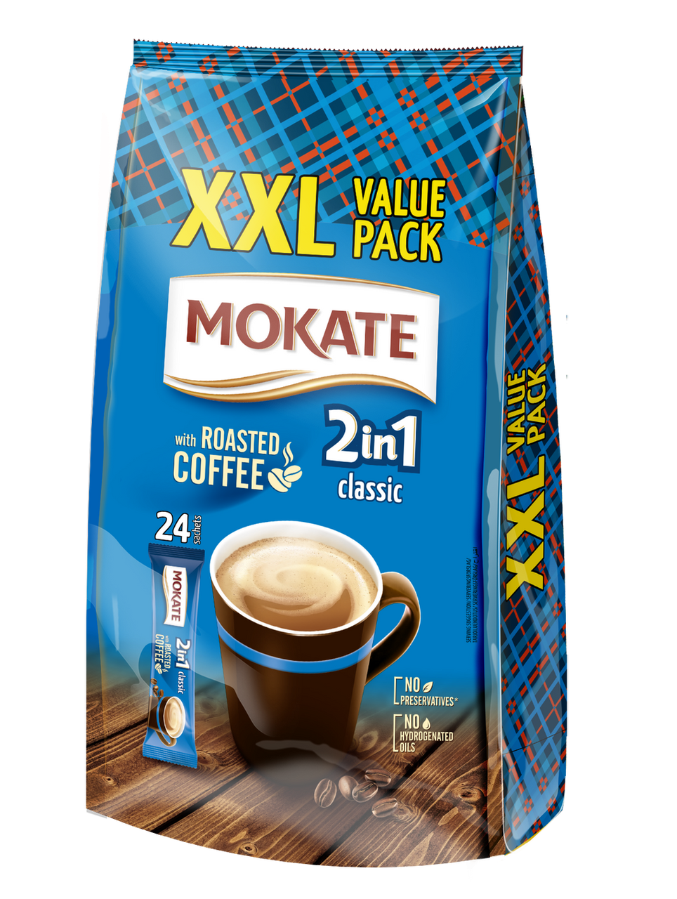 Кавовий напій Класичний 2 в 1 MOKATE Classic (14 г Х 24шт.) 336г Польща