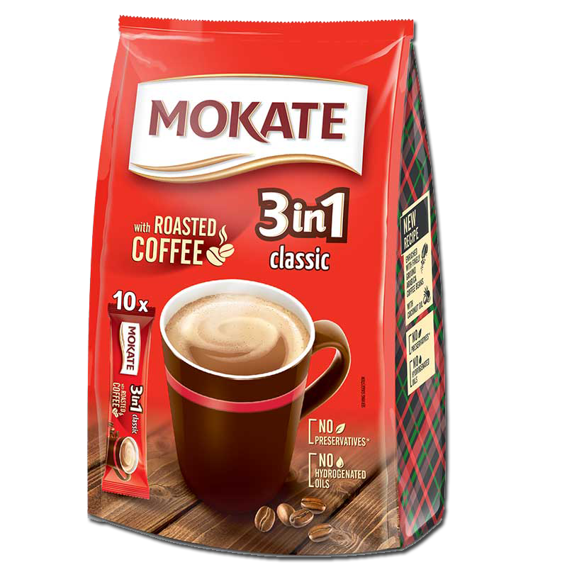 Кавовий напій Класичний 3 в 1 MOKATE Classic (17 г Х 10шт.) 170 г Польща