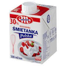Вершки (Десертний крем) 30% Mlekovita Deserowa smietanka 500 мл Польща
