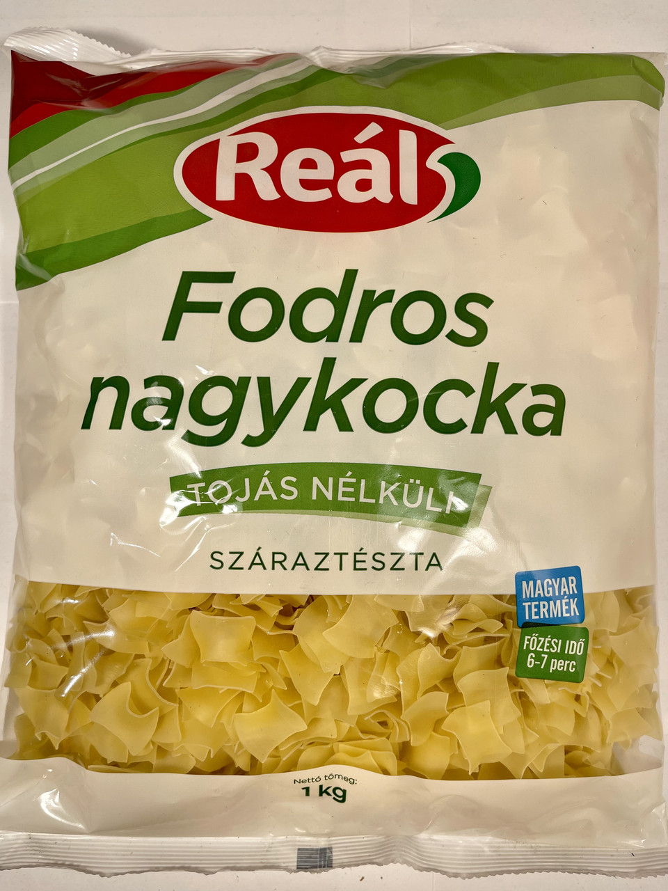 Макаронні вироби "Згорнутий великий куб" Real Fodros Nagykocka 1 кг Угорщина