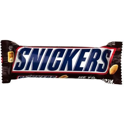 Шоколадний батончик SNICKERS 50 г Великобританія