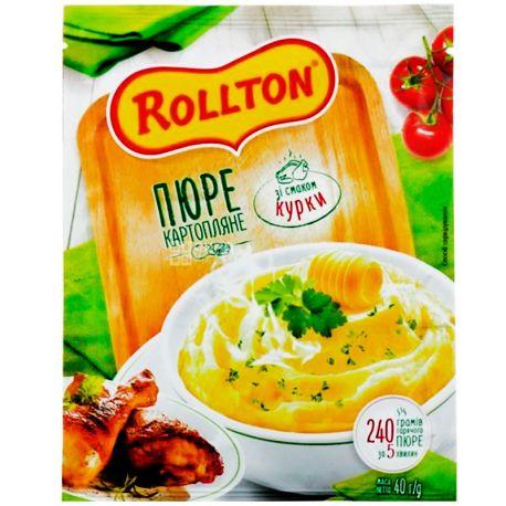 Пюре картопляне швидкого приготування зі смаком курки Rollton 40г