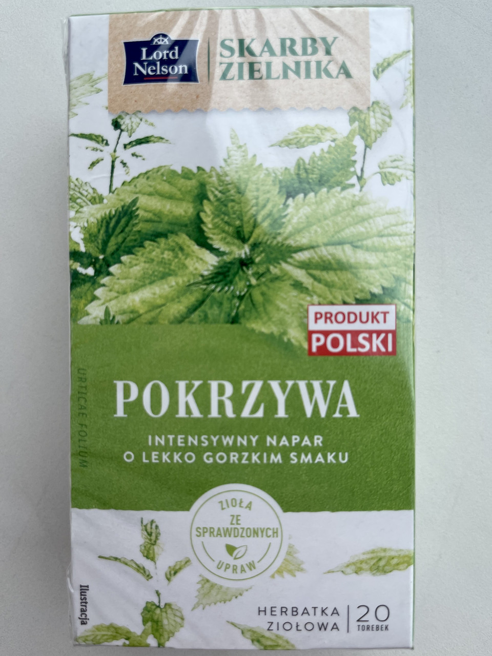 Чай з кропивою Lord Nelson Pokrzywa (20 пак.X 1,5г) 30 г Польща