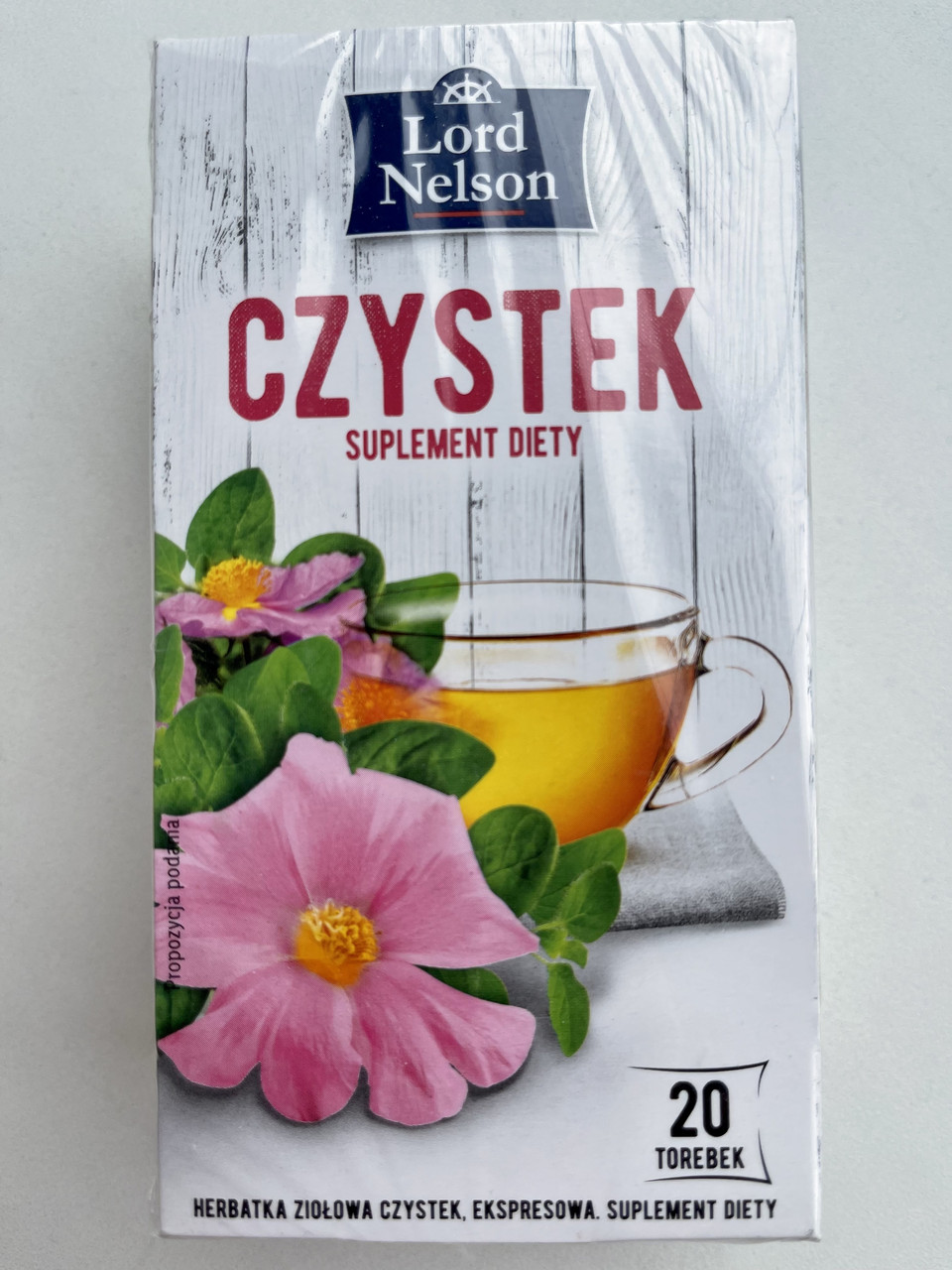 Чай з Ланданником Lord Nelson Czystek (20 пак.X 2 г) 40 г Польща