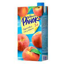 Сік Персиковий із м'якоттю Добра Ранок 1 л