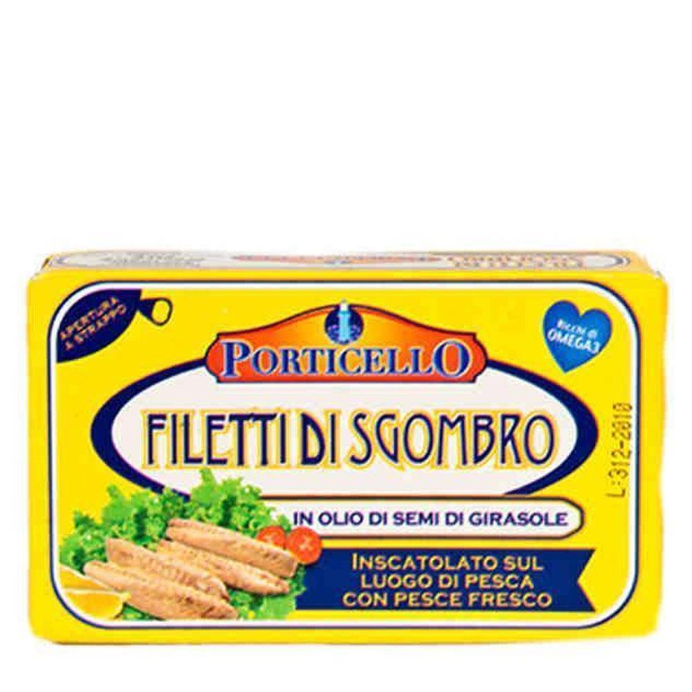 Філе скумбрії в олії Porticello Filetti Di Sgombro 125 г Італія