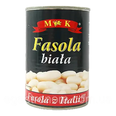 Фасоль біла консервована M&K Fasola Biala 400 г Польща