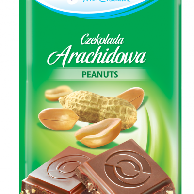 Шоколад "Alpinella"(Альпинелла молочний шоколад з арахісом), Польща, 100г