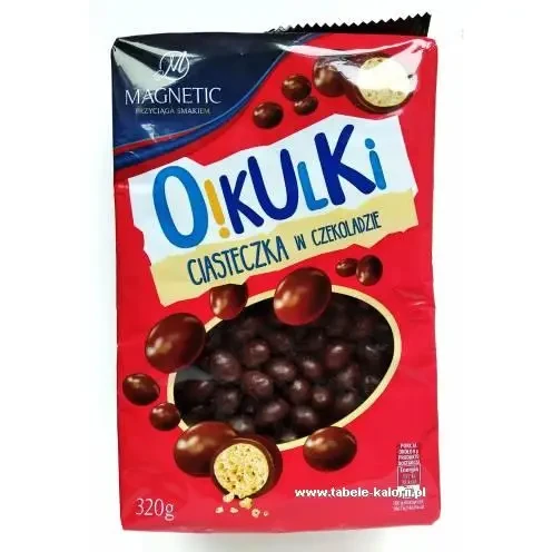 Печиво-драже в темному шоколаді Magnetic O!Kulki 320г Польща