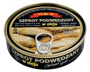 Шпроти в олії MK Winter Premium, 160 г Польща