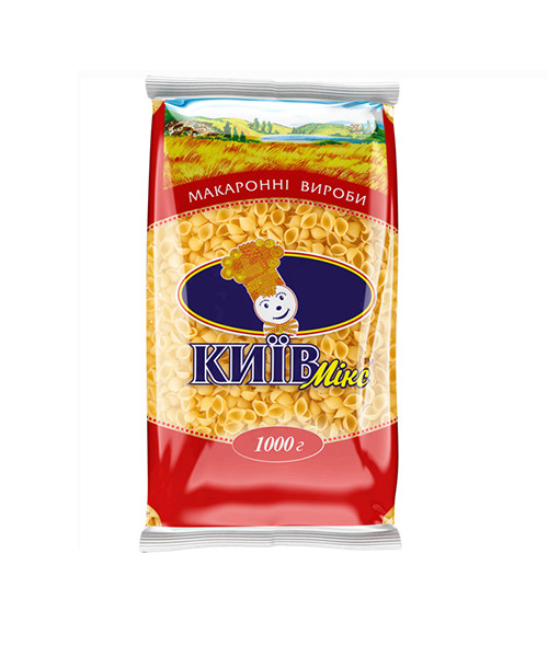 Макаронні вироби Черепашки маленькі (Мушлі) Київ Мікс 1кг