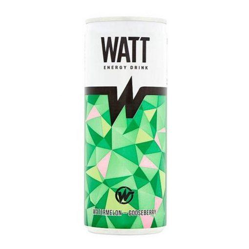Енергетичний напій Кавун-крижівник Watt Energy Drink Watermelon Gooseberry 250 мл Венгія