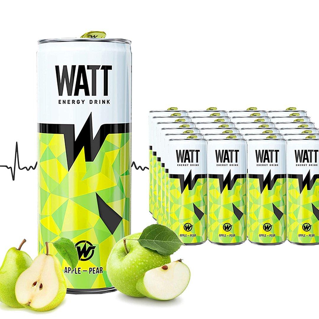 Енергетичний напій Яблуко-Груша Watt Energy Drink Apple Pear 250 мл Угорщина