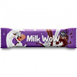 Батончик із ніжною ванільною нугою в шоколадно-молочній глазурі "Milk WoW" 30 г