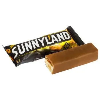 Батончик з арахісом і карамеллю в шоколадно-молочній глазурі "Sunnyland" 38 г