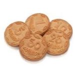 Печиво цукрове "Монетки" зі смаком топленого молока 1 кг