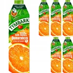 Сік Апельсиновий 100% з вітамінами Tymbark Juice Orange 1 л Польща