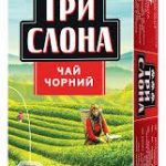 Чай чорний три Слони 25 пак. (25х2г) 50г