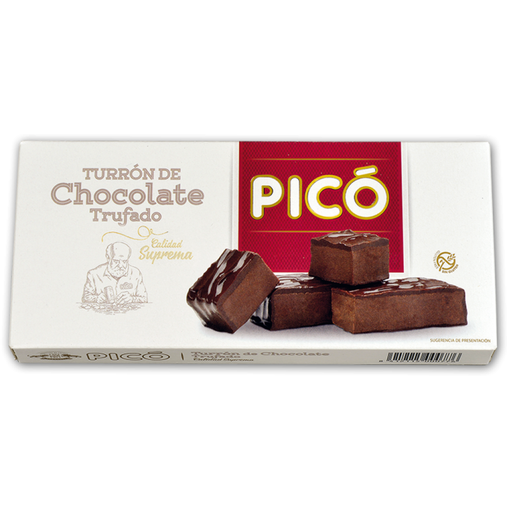 Туррон шоколадний трюфель БЕЗ ГЛЮТЕНА PICO Turrcen de Chocolate Trufado 200 г Іспанія