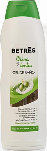 Гель для душу Оливкове молочко Batres oliva gel de bano 1250 мл Іспанія
