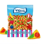 Желейні жувальні цукерки БЕЗ ГЛЮТЕНА Vidal Pizza 1625г (250штук)